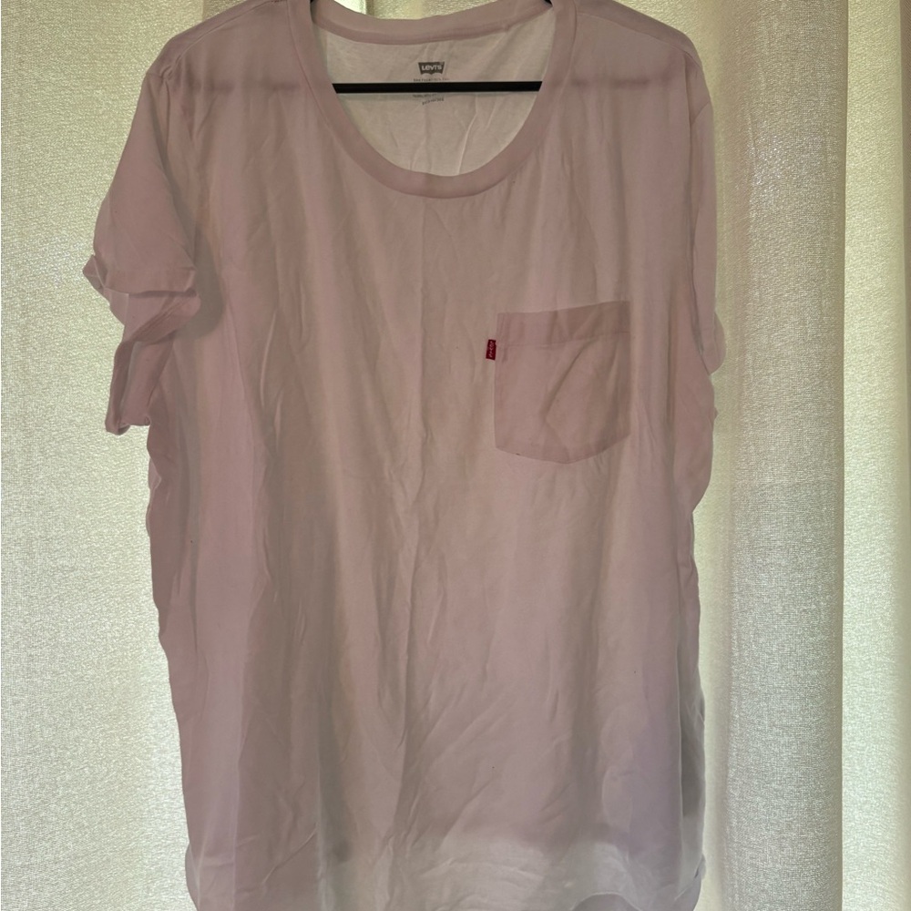 Levi's White Short Sleeve Tee Casual Cotton